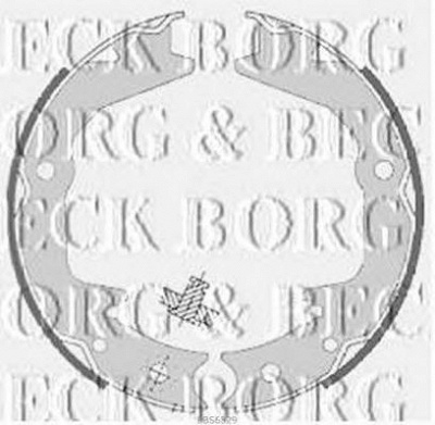BORG & BECK bbs6329 -  Комплект тормозных колодок, стояночная тормозная система